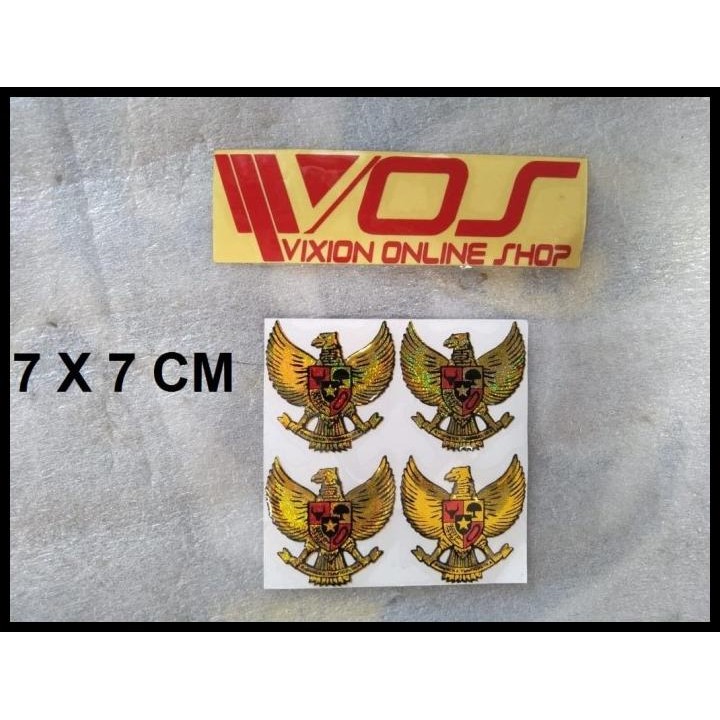 

TERMURAH STIKER TIMBUL GARUDA ISI 4 MINI