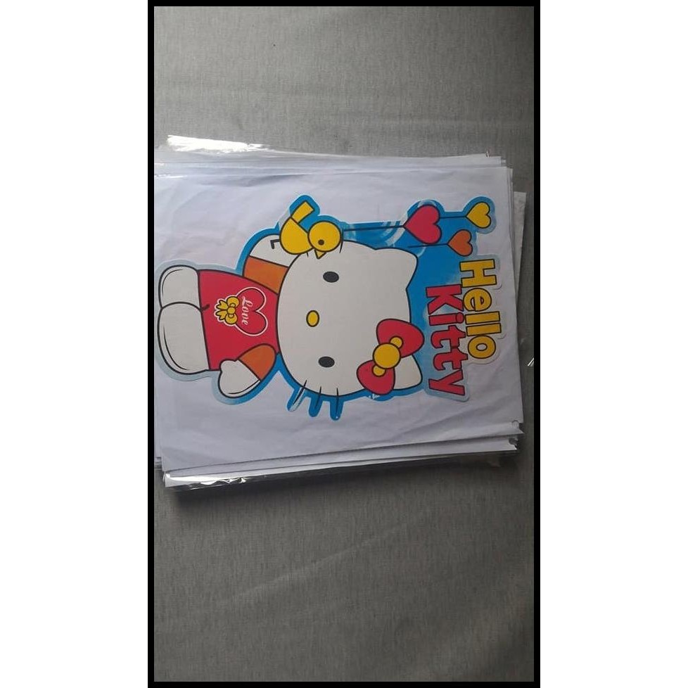 

TERBARU STICKER 33X26CM HELLO KITTY V10 !!!!!