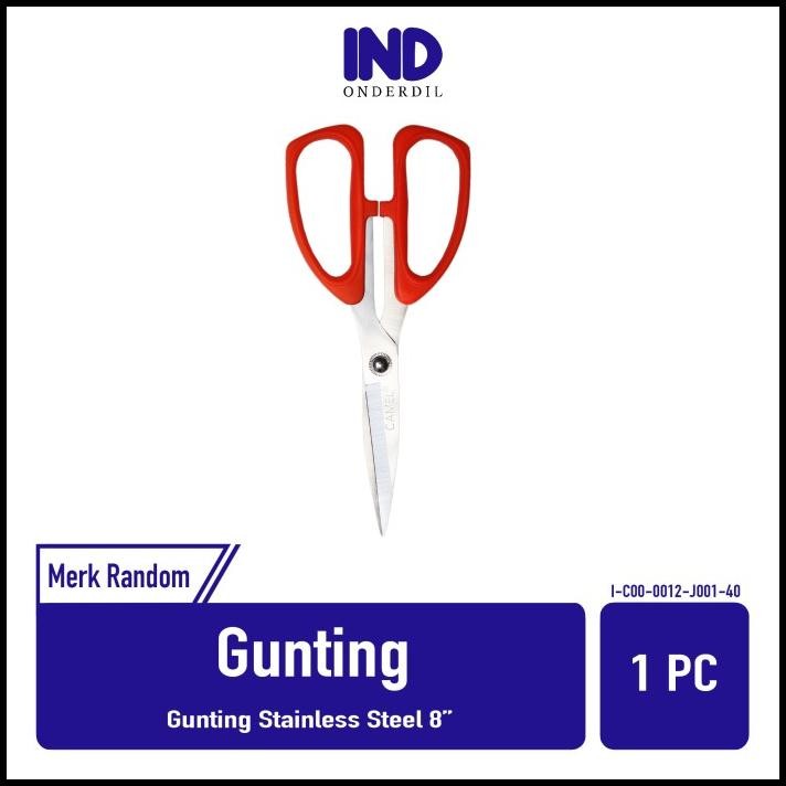

GRATIS ONGKIR GUNTING-SCISSOR 8 INCH SERBAGUNA STAINLESS STEEL KERTAS-KAIN-PLASTIK !!!!!!