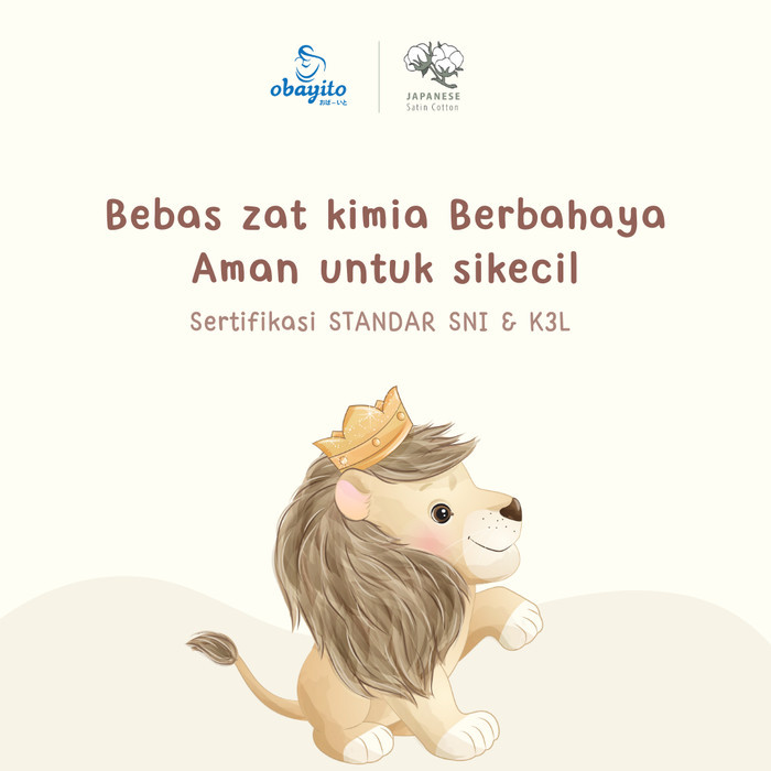 Obayito Kasur Kotak Bayi Set Kelambu Ni Terbaik