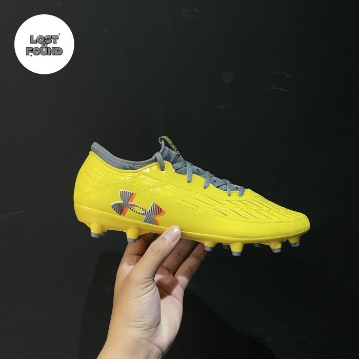 SEPATU BOLA UNDER ARMOUR MAGNETICO SELECT 4 FG YELLOW GREY