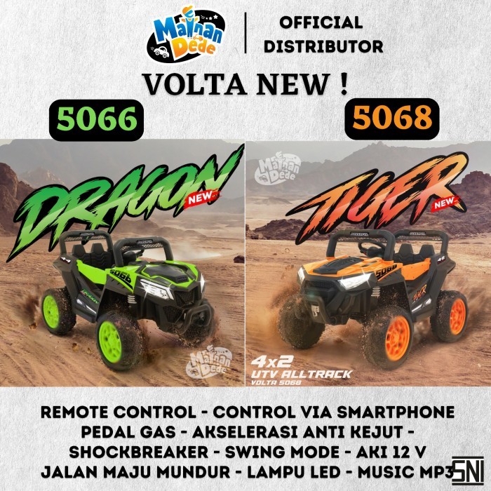 Mainan Mobil Aki Anak Volta 5066 Utv Dragon