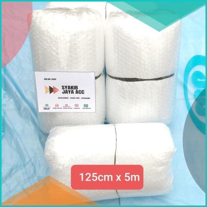 

Plastik Bubble wrap Muliapack putih 125cm x 5m , Meteran 11OKTZ4 acces