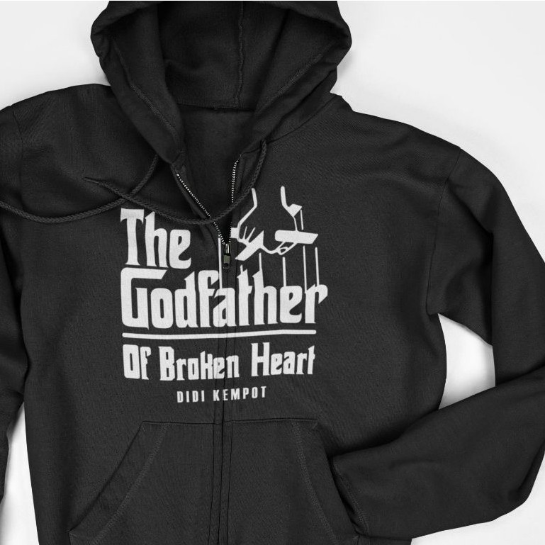 Jaket Hoodie Zipper - Godfather of broken heart Didi Kempot