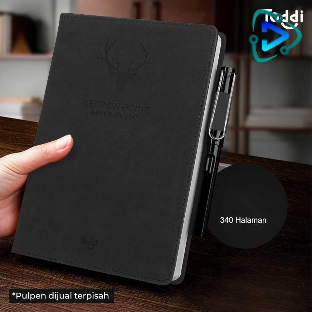 

Toddi Buku Jurnal Hardcover Notebook Diary 80GSM 340 Halaman Grid - CW-5025