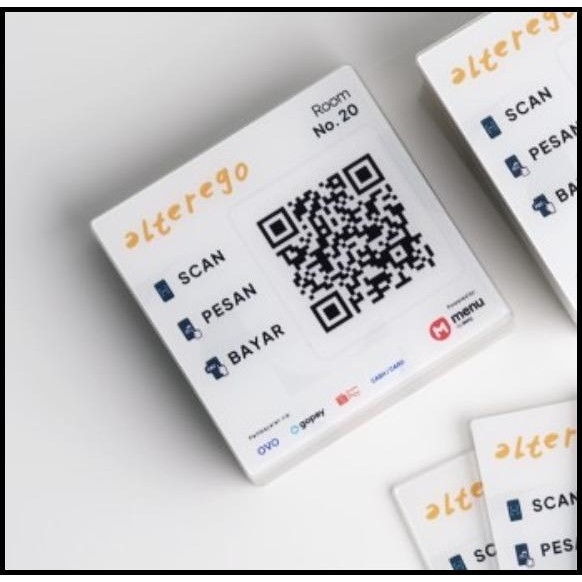 

DISKON CUSTOM NOMOR MEJA TEMPEL AKRILIK PRINT LABEL TAG TABLE SIGN QR SCAN - 5 X 5 CM !!!!!!