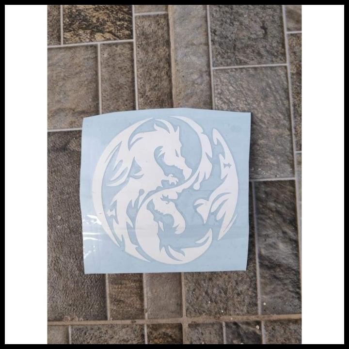 

TERMURAH CUTTING STIKER LOGO NAGA DRAGON CINA YIN YANG MOTOR HELM LAPTOP HP TAS !!!!