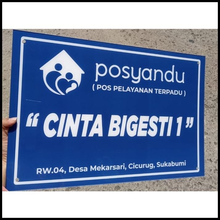 TERBARU READY CUSTOM AKRILIK PLANG NAMA JALAN NOMOR KOS HOTEL RUMAH SIGNBOARD ACRYLIC UKURAN 30X40 C