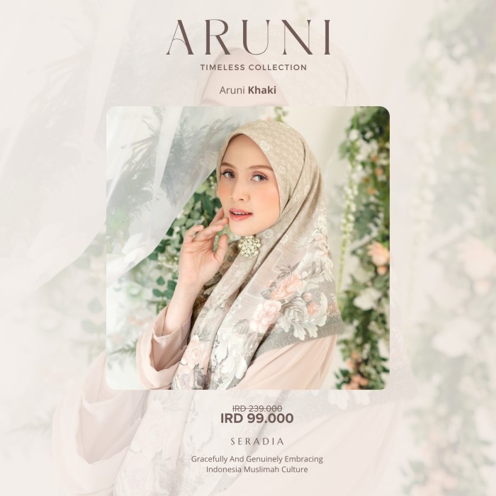 Seradia Hijab Segi Empat Aruni #Original