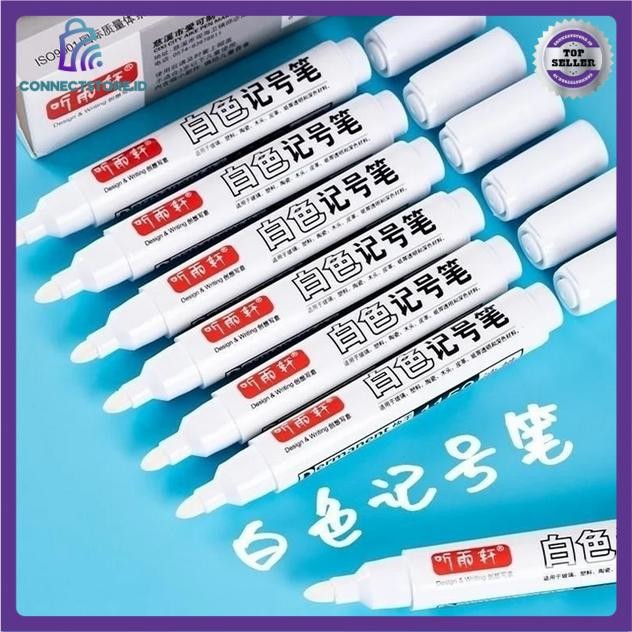 

Spidol Ban Permanen Oil Based Waterproof 5mm 5 PCS - Putih