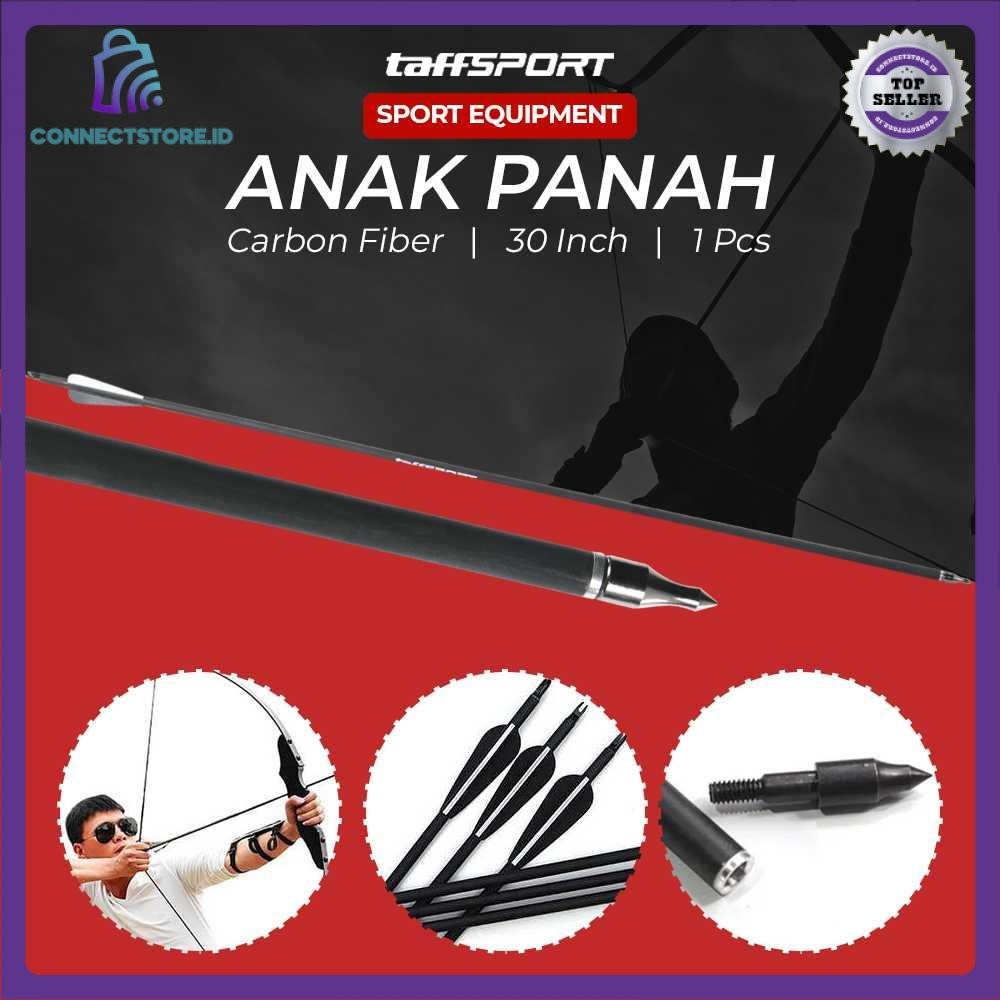 Spine 500 Anak Panah Carbon Arrow 30 Inch 1 PCS - Hitam