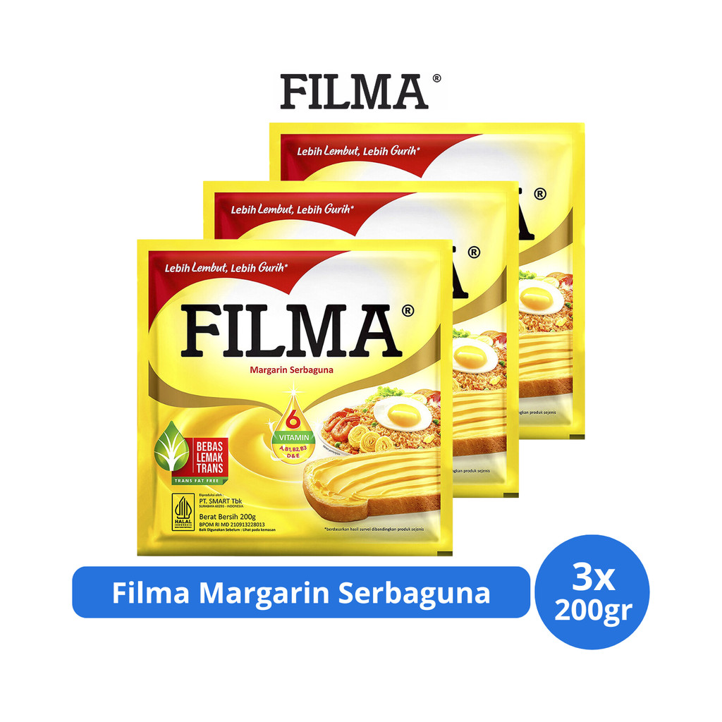 

Filma Margarin Serbaguna 200gr x 3 pcs