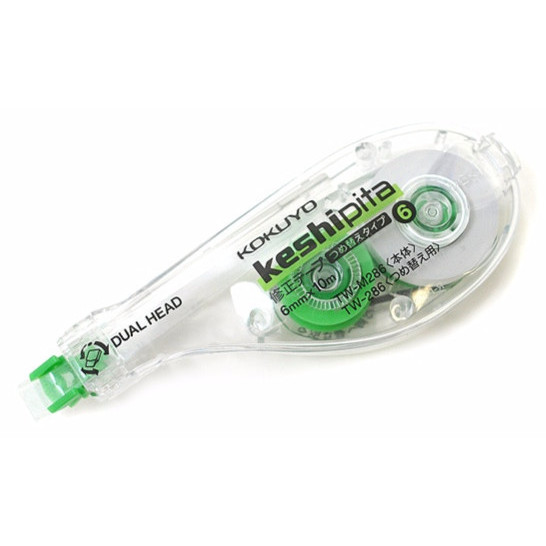 

Kokuyo Dual Head Keshipita Correction Tape - 6 Mm X 10 M #Original