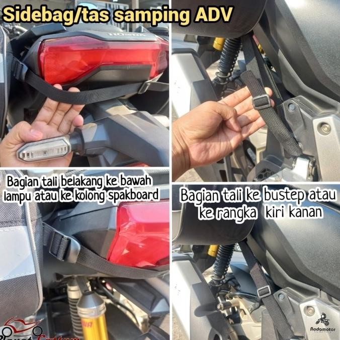 Tas motor bagasi samping side bag ADV original touring harian mudik