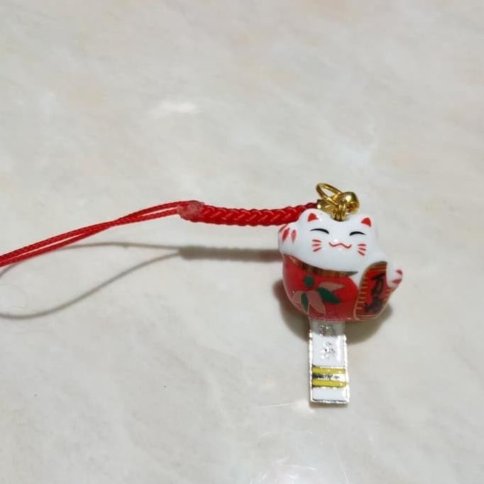TERPERCAYA ORI AKSESORIS HP/GANCI/GANTUNGAN KUNCI/GANTUNGAN TAS/LUCKY CAT/MANEKINEKO