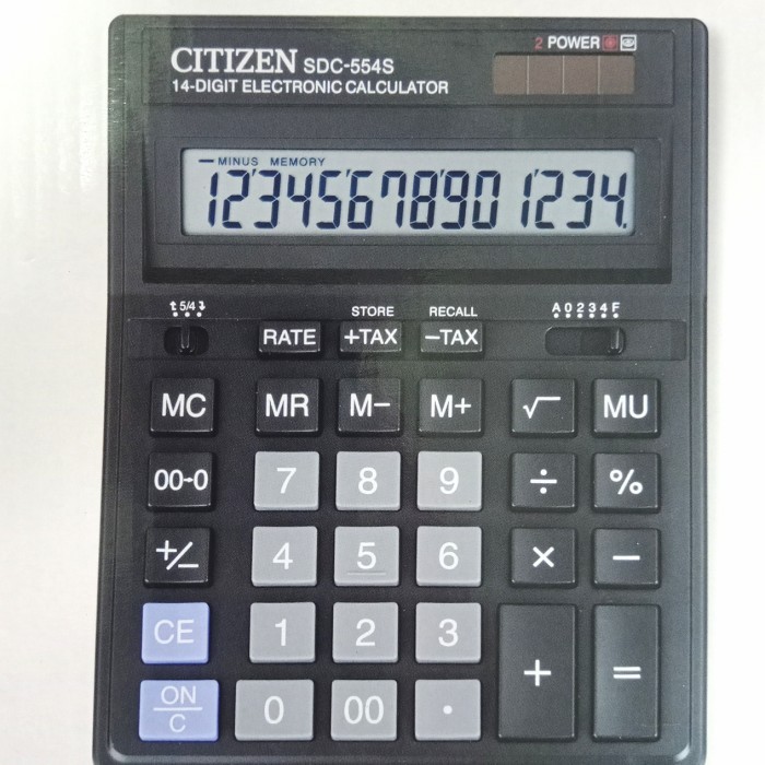 

Kalkulator Citizen Sdc 554 S 14 Digit #Original