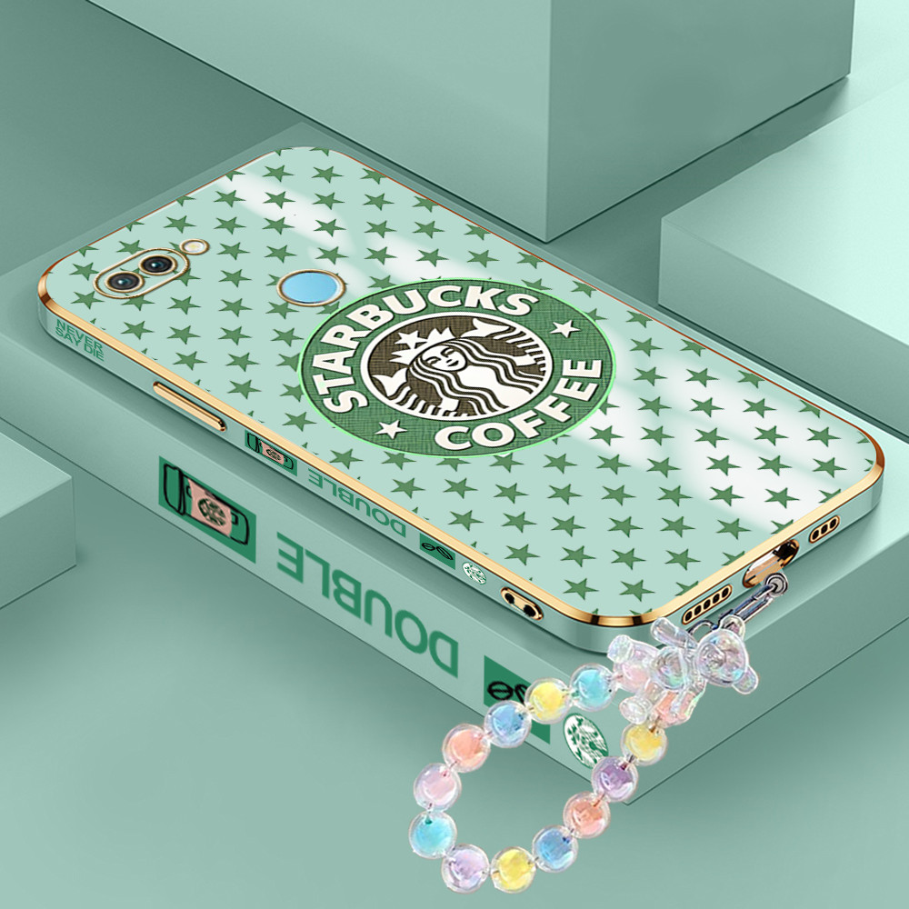 [Pengiriman Jakarta] Realme 2 3 5 6 Pro 5I 5S 6I 6s NARZO 20A Casing Ponsel Starbucks coffee  Lunak 
