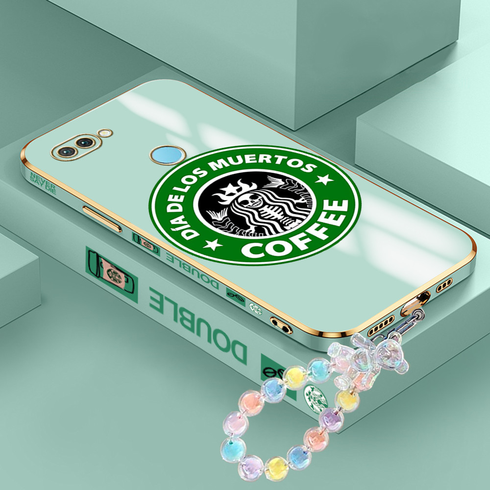 [Pengiriman Jakarta] Realme 2 3 5 6 Pro 5I 5S 6I 6s NARZO 20A Casing Ponsel Funny Starbucks  Lunak P