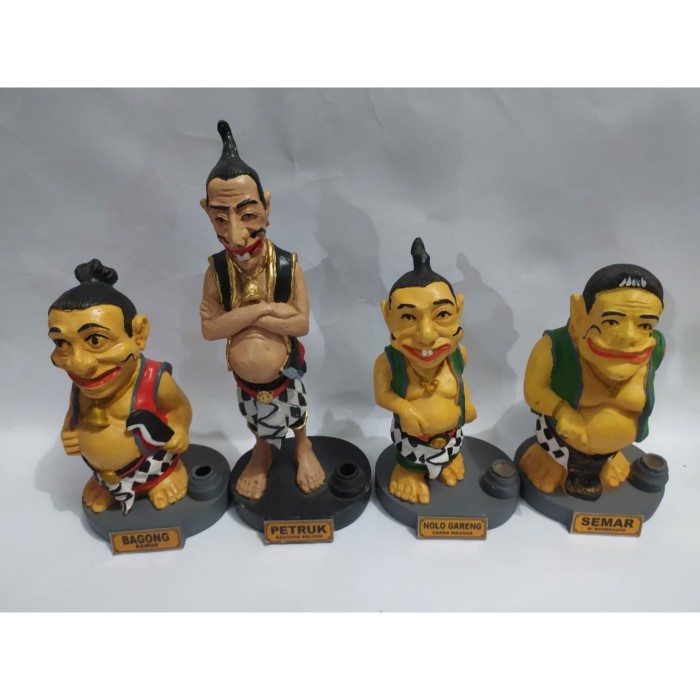 READY STOKKK SATU SET PAJANGAN NIATUR PATUNG PUNAKAWAN SEMAR GARENG PETRUK BAGONG
