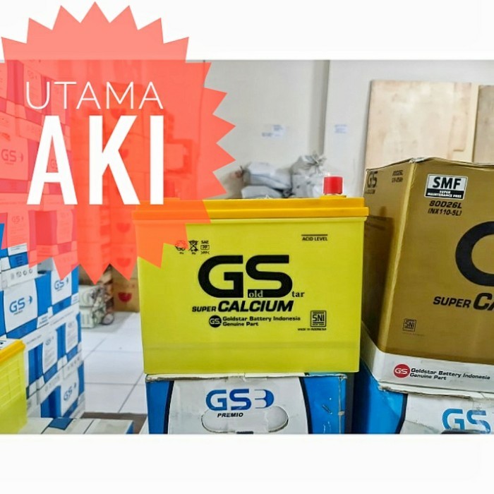AKI KERING MOBIL GS G MFCC NX 110-5L / NX110-5L / 80D26L SUPER CALCIUM