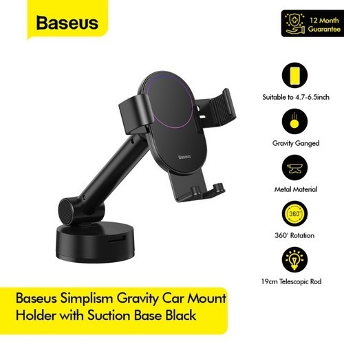 SIMPLISM GRAVITY CAR MOUNT HOLDER STAND HOLDER HANDPHONE BASEUS