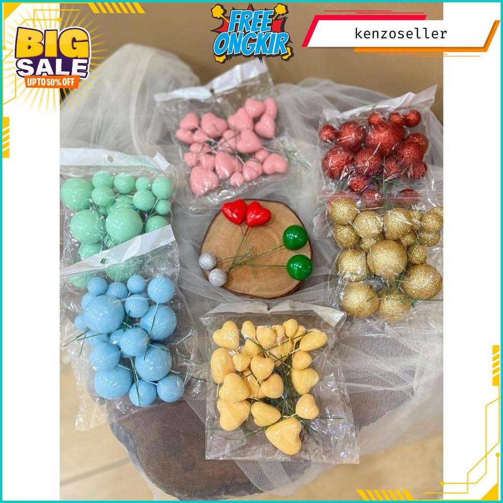 

Hiasan Kue Ulang Tahun Bola Bubble / Hiasan Cake Ulang Tahun Bola Bubble / Topper Bola Bubble, Gliter, Love / Toper Bola Bubble Termurah Cod