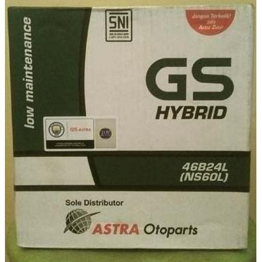 aki gs astra hybrid ns60l 45ah 12v aki basah yuasa ns massiv autocraft