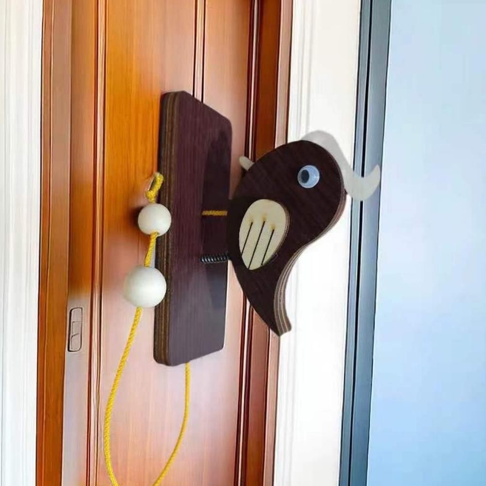 Bel pintu/Bel Lonceng Pintu /Bel Pintu Kayu/Bel pintu burung pelatuk/Ornamen bel pintu/Mainan orname