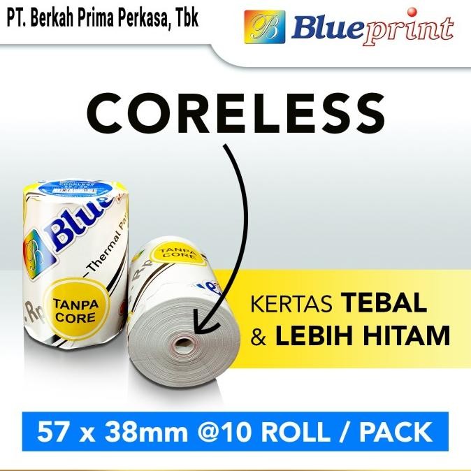 

Sale Kertas Thermal / Kasir / Struk Ppob Blueprint 57X38 1 Pack Isi 10 Roll