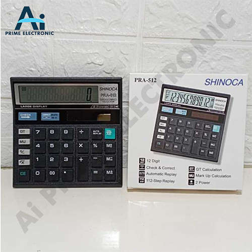 

ORIGINAL SHINOCA PRA 512 Kalkulator 12 Digit