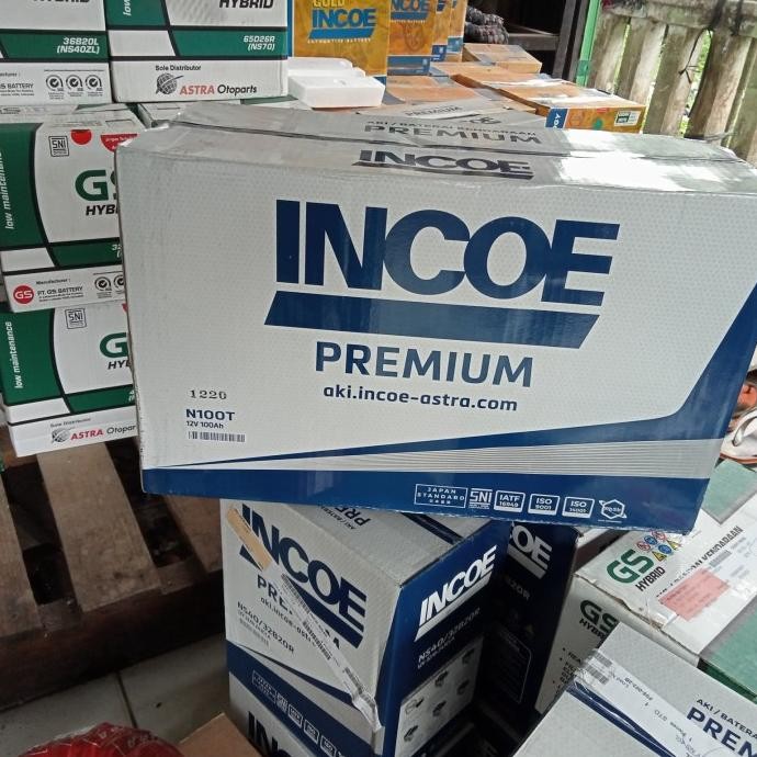 Aki deep cycle battery 12v 100ah incoe premium n100t