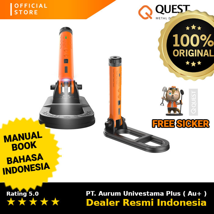 Metal Detektor Quest Scuba Tector Pro Metal Detector Quest Scuba Pro Waterproof Anti Air Hingga 60 M