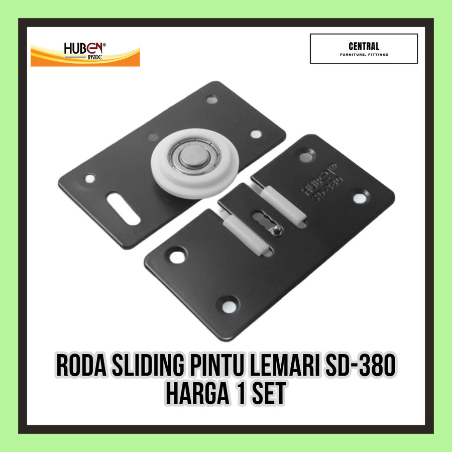 Roda Pintu Lemari Sliding Geser SD 380 / SD-380 HUBEN