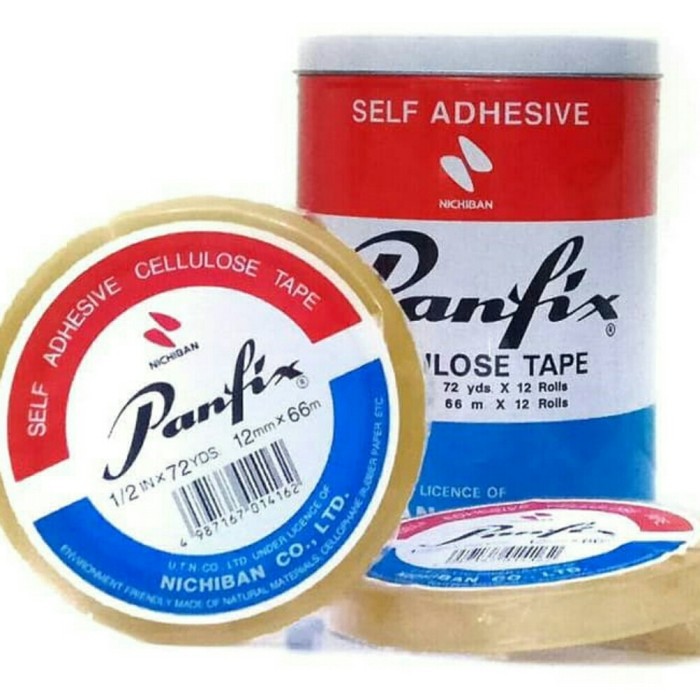 

paket 1kaleng isi12 isolasi Panfix 1/2"x72 yard