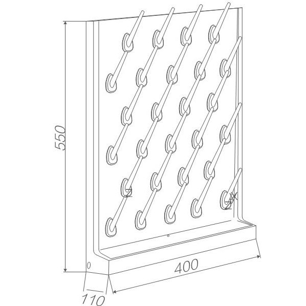 

Lab Glassware Drying Rack/Pegboard Pba27G For Laboratorium Original Dan Terpercaya