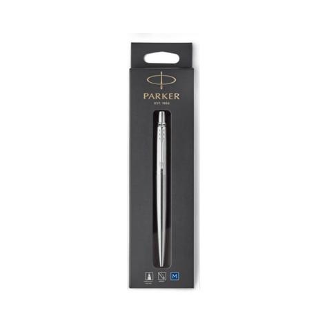 

PARKER JOTTER HANGSELL STAINLESS STEEL CHROME TRIM BALLPOINT BLUE INK ORIGINAL DAN TERPERCAYA