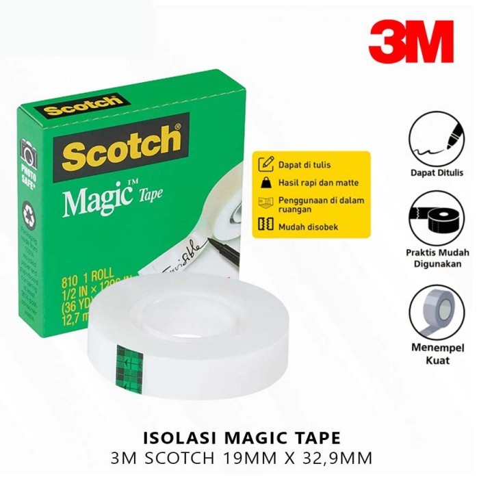 

Selotip / Magic Tape Scotch 810, 3/4" X 36Y