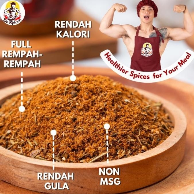 

ORIGINAL!! Dospices Healthy Dry Rub Bumbu Marinasi Rendah Kalori [Cajun seasoning] KGS