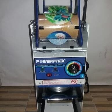 Mesin Penyegel gelas plastik manual sealer cup sealer powerpack M727I