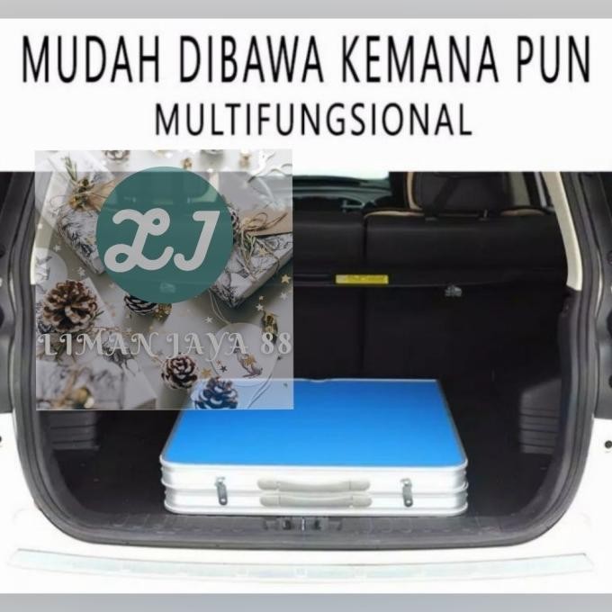 MEJA LIPAT KAKI KOTAK MEDIUM 120CM MEJA LIPAT Jualan koper Pameran LS