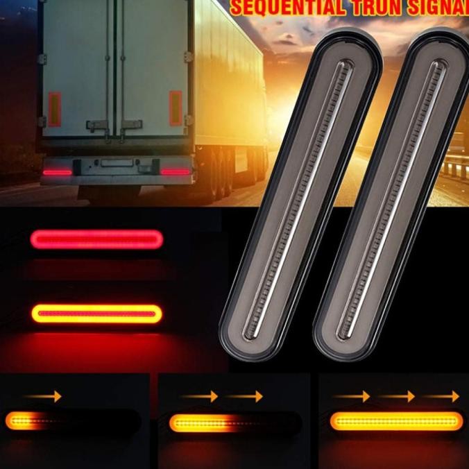 LAMPU STOP STOP LAMP VARIASI PANJANG TRAILER TRUK 12V 24V RUNNING SEIN