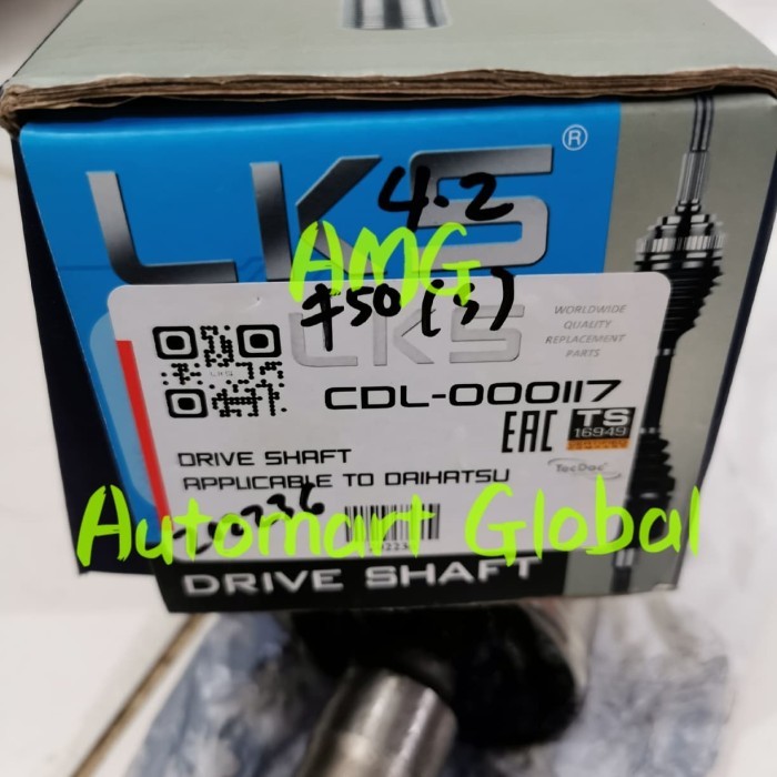 New As Roda Taft Badak Drive Shaft F50 Pendek Kode As74