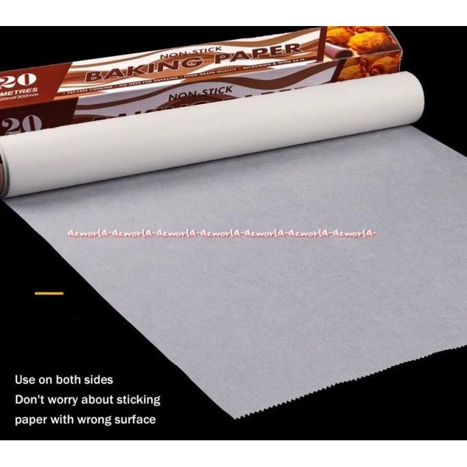 

Non Stick Baking Paper 20mx30mm Kertas Kue Minyak Pemanggang Cookies