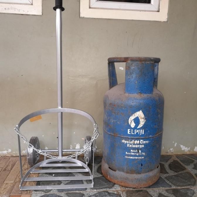 troli trolley galon, gas 12 kg, gas 3 kg