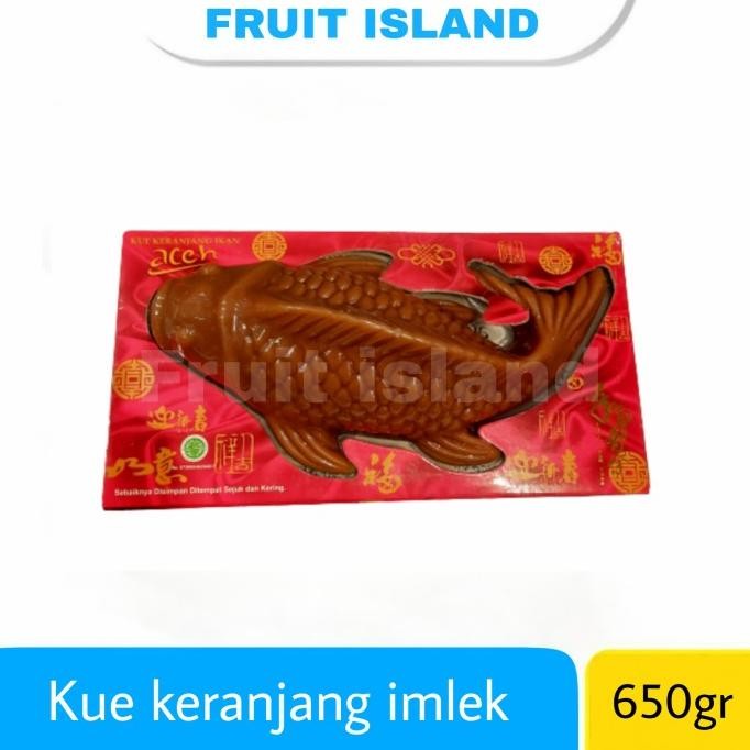 

Kue keranjang imlek bentuk ikan koi | dodol cina nian gao BS66