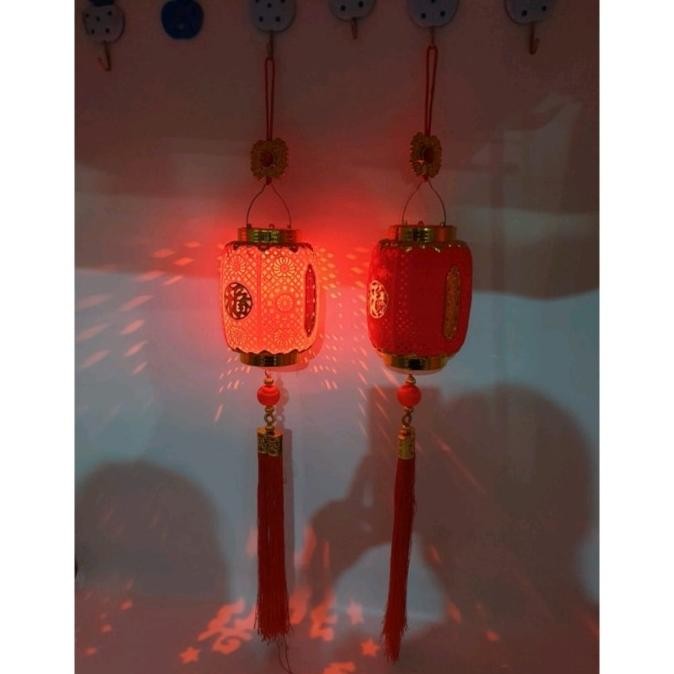 GANTUNGAN LAMPION IMLEK 2023 HIASAN IMLEK GANTUNGAN LAMPION MERAH FUK JS
