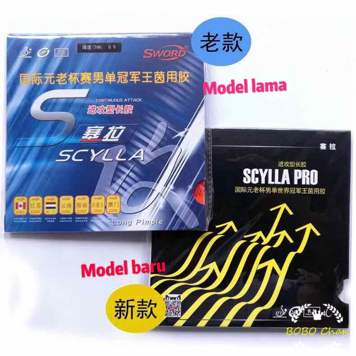 Sword Scylla Pro OX ~ Long Pips Rubber Karet Bintik Bertahan Panjang
