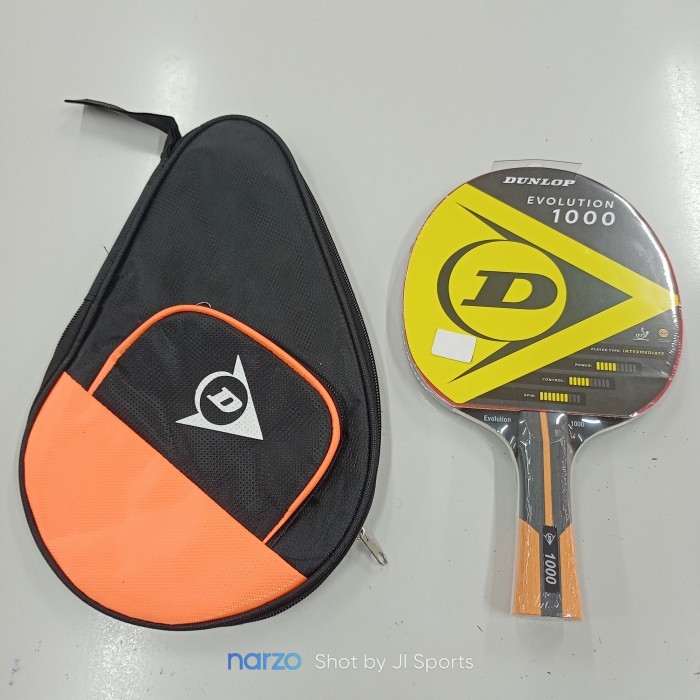 bat bet raket pingpong tenis meja Dunlop evolution 1000 ori