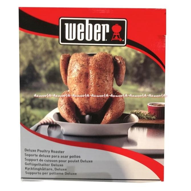 

Weber Deluxe Poultry Roaster Tempat Wadah Pemanggang Ayam Bebek