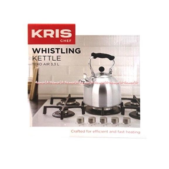 

Krischef Whistling Kettle 3.3L Teko Cerek Masak Bunyi Pluit
